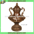 beautiful cast brass vase sculpture for home decoration